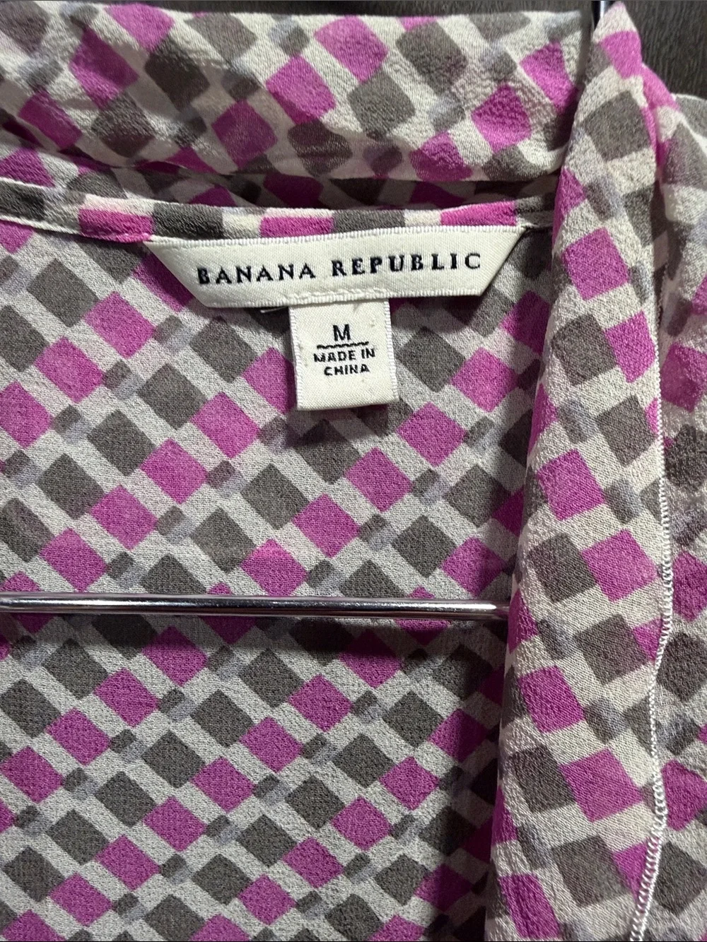 Banana Republic silk Ruffle Tie-Front Blouse size medium